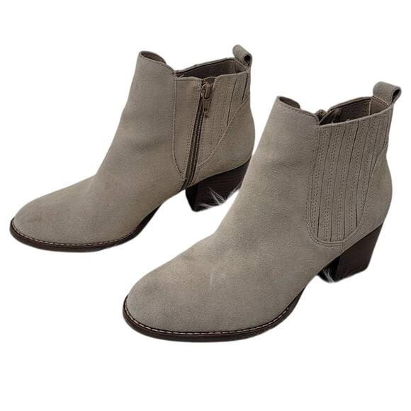 Crown Vintage Cindy Heeled Ankle Winter Classic Boot Taupe 7.5 - Picture 2 of 7